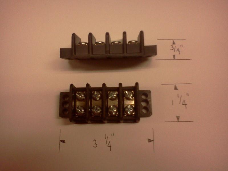 4 position heavy duty terminal block ground/power auto car truck 