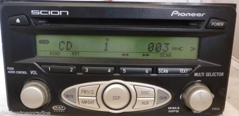 04-11 scion xa xb xd tc radio cd mp3 08600-21802 t1806 color change display *