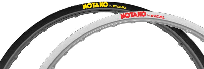 Excel notako aluminum rear rim 215 x 19" 36 holes black