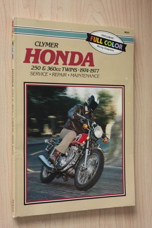 Honda clymer repair manual 250cc, 360cc twins 1974-77