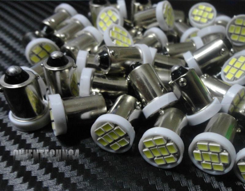 Ob 2x ba9s ba9s white 8-smd car led interior dome side marker lights #ob34