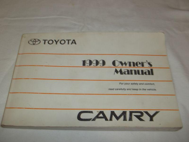 1999 toyota camry owner manual / free s/h / oem