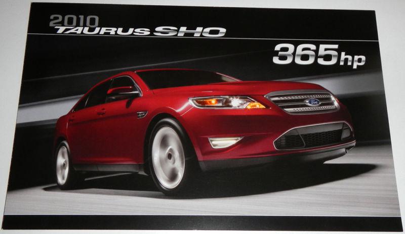 2010 ford taurus sho 365hp brochure