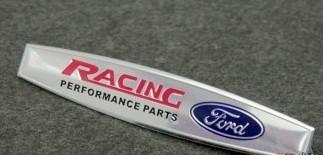 G251 ford racing performance silver emblem decal badge sticker