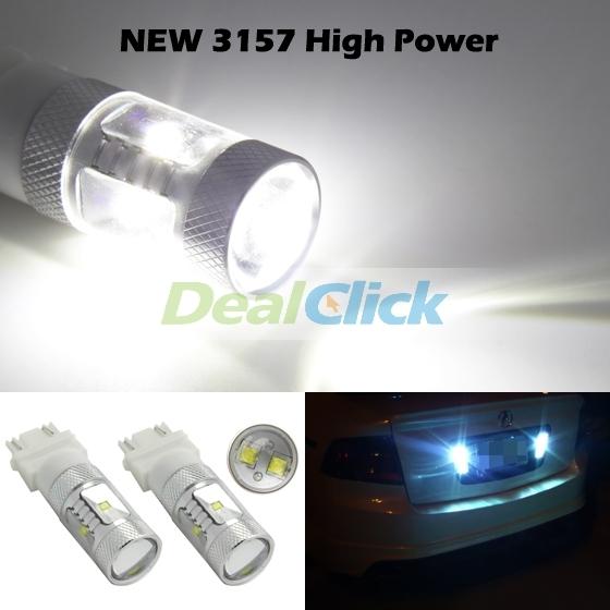 2x 3157 led bulb cree 30w car led light for backup light reverse bulb - white