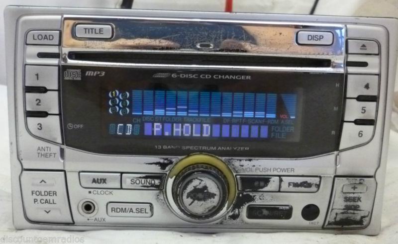 Honda civic accord crv radio 6 disc cd mp3 & theft code 39100-s5a-a91 1xc7 oem *