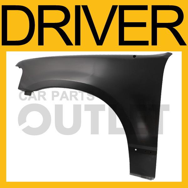 2002-2005 ford explorer nbx left primed fender w/o hole