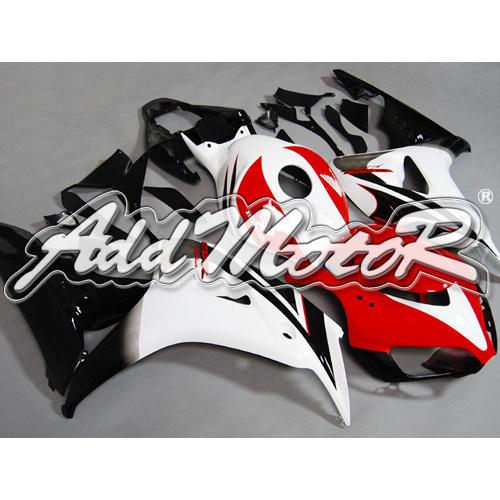 Injection molded fit fireblade cbr1000rr 06 07 black white fairing 16n22