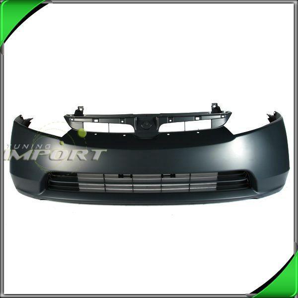 07-08 honda civic 4dr si front bumper cover abs black plastic primed paint-ready