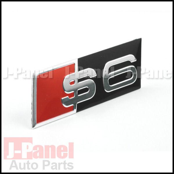 S6 metal aluminium badge emblem s line sline quattro black accessory interior