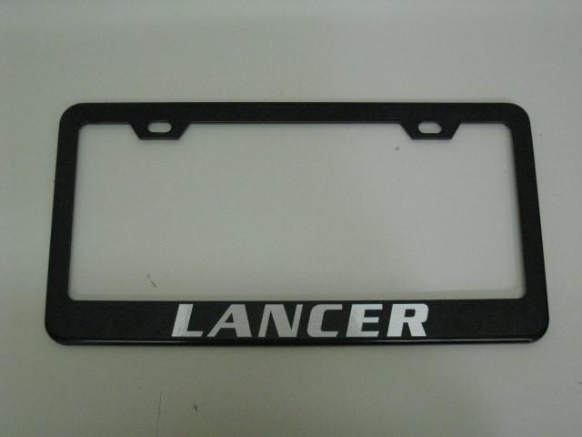 Mitsubishi *lancer* black metal license plate frame