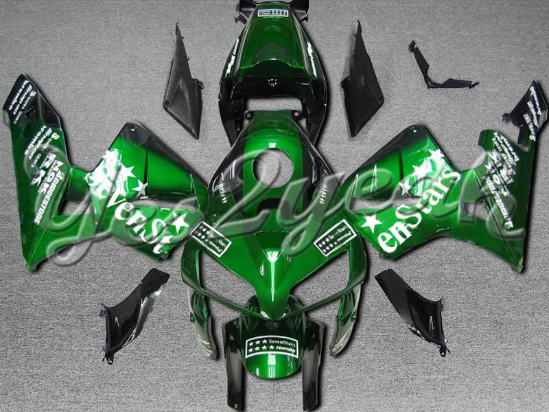 Injection molded fit 2005 2006 cbr600rr 05 06 sevenstar green fairing zn1062