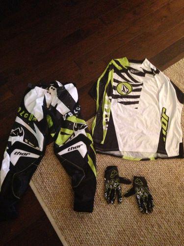 Thor core volcom gear set 34 pant l jersey l glove 