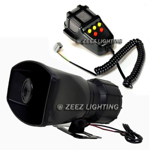 Upgraded system 100w car warning alarm police fire cop siren speaker horn mic#92