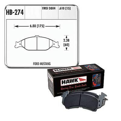 Hawk performance brake pads ferro-carbon blue 9012 front ford mustang set