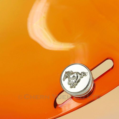 Horse snaps uv gradation orange bubble shield visor face mask for biltwell bell