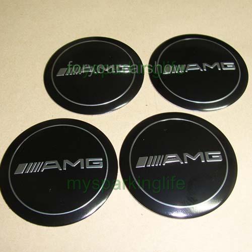 55.5mm benz amg car motor auto wheel center emblem sticker badge