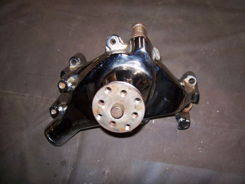 Chevrolet 396-402-427-454-chrome high volume long water pump-hot rod-streetrod