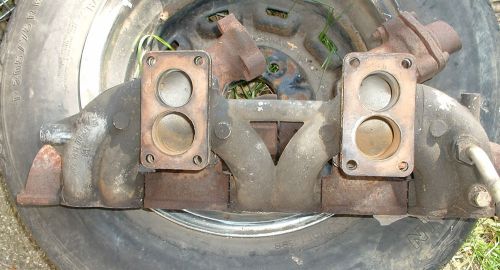 Intake and both exhaust manifolds, from a mercedes 250s w108, duel carburetors.