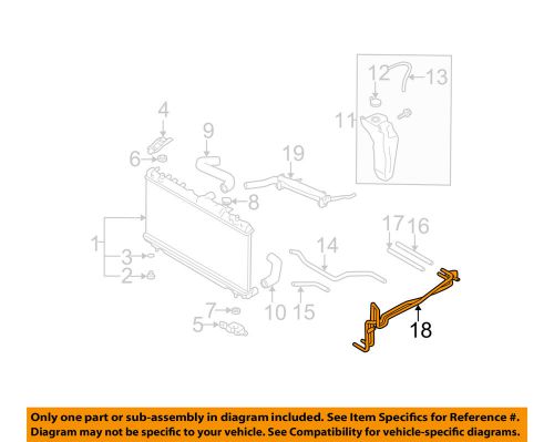 Subaru oem 2000 legacy 2.5l-h4 radiator-pipe 45522ae02a