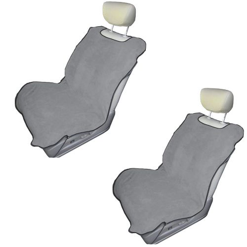 New (set of 2) premium car seat towels (gray) covers protection auto accessory