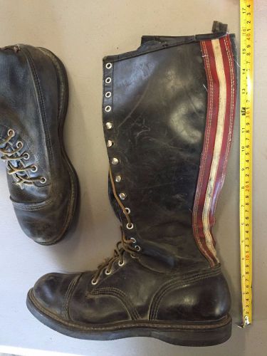 Vintage motorcycle racing boots flat track 50&#039;s leather rare