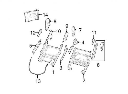 Chrysler oem  seat track cover 1fk161t1ab image 8