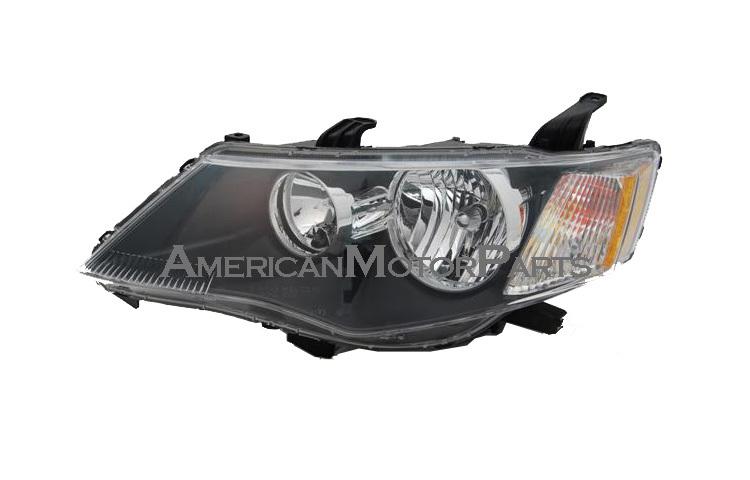 Left driver side replacement headlight halogen 07-09 mitsubishi outlander