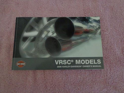 Harley genuine 2006 vrsc vrsca vrscb vrod night streetrod owners manual 99736-06