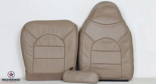 2000 ford f250 4x4 lariat diesel lifted *complete driver leather seat covers tan