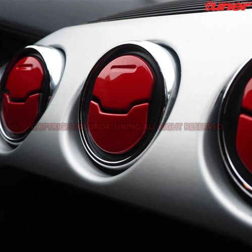 Red brushed air vent nozzle bezel cover for 2015-2016  mustang ford gt v6 shelby