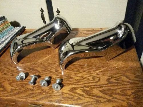 1960 1961 1962 chevrolet truck front bumper guards chrome ~ special sale $19.99