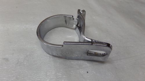 Harley dyna super glide &amp; softail fat boy &amp; deluxe chrome exhaust mount clamp