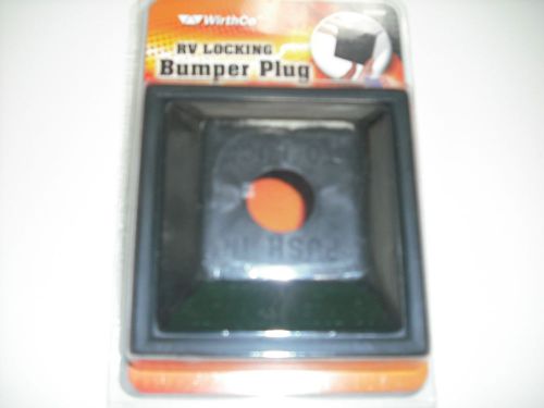 Rv - motorhome - locking bumper plug - fits 4&#034; square bumper - new!