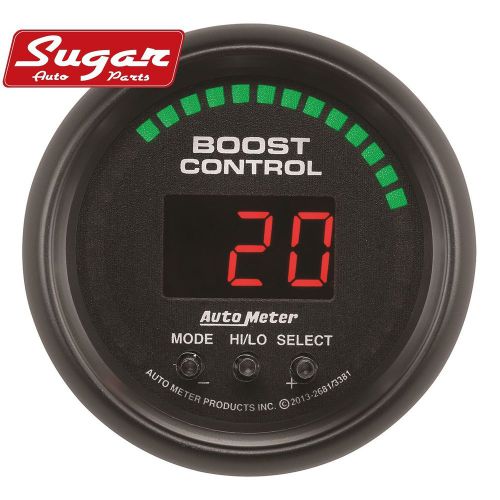 Auto meter gauge; boost controller; 2 1/16in.; 30inhg-30psi; incl. solenoid; dig