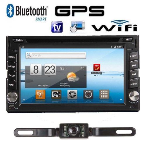 Android 4.4 3g wifi 6.2&#034; double din car stereo dvd player gps navi capacitive sc