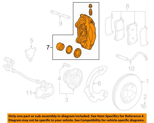 Chevrolet gm oem 2015 corvette-disc brake caliper right 23242498