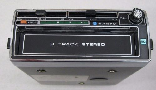 Sanyo 4 underdash channel speaker matrix vintage 8 track with mounting bracket