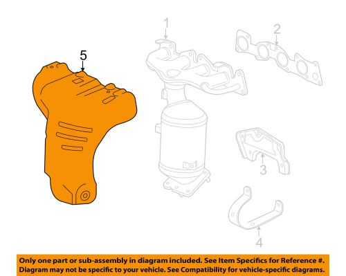 Chevrolet gm oem 13-15 spark 1.2l-l4 manifold-exhaust-heat shield 25186216