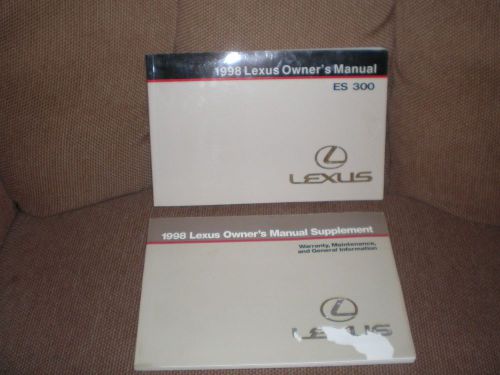 1998 lexus es300 owners manual  with case