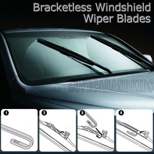 22&#034;+19&#034; windshield wiper bracketless arm car suv auto blades 22&#034;+19&#034;