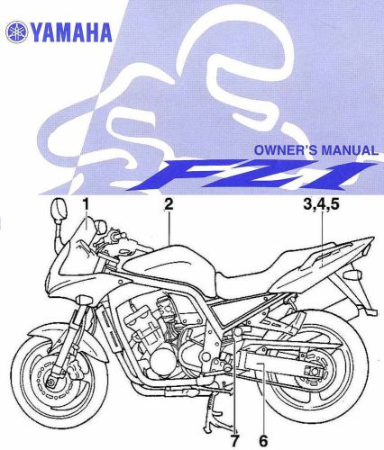 2005 yamaha fz1 fazer motorcycle owners manual -fzs1000tc-fzs 1000 t-fzs1000