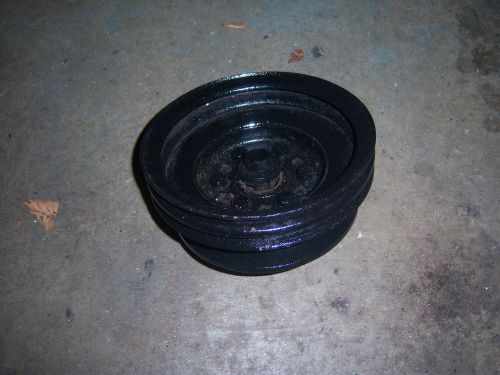 59 cadillac harmonic balancer 2 groove crank pulley 1959 390 engine v-8