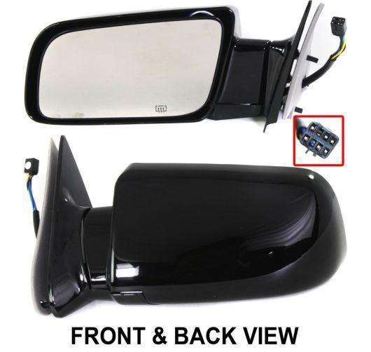 New mirror driver left side heated power smooth black suburban full size truck