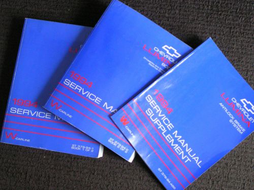 1994 chevrolet lumina service manuals bk 1, bk 2, supplemental anti-lock brakes