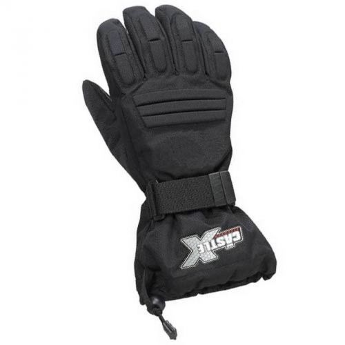 Castle x racewear platform youth snowmobile gloves black