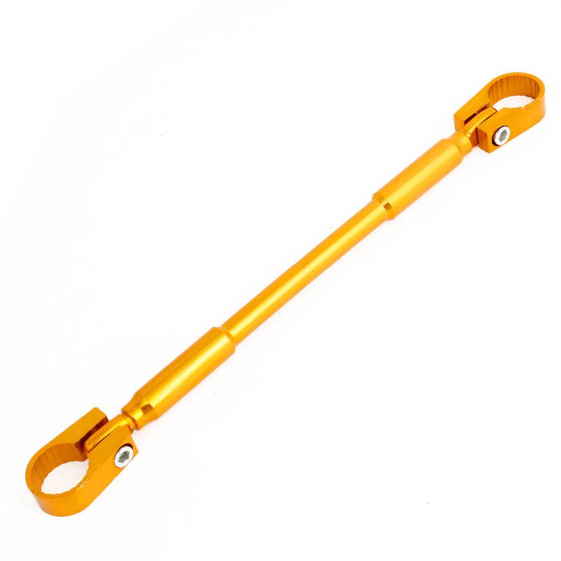 Motorcycle gold tone aluminium remoulded leading strengthen lever handle bar