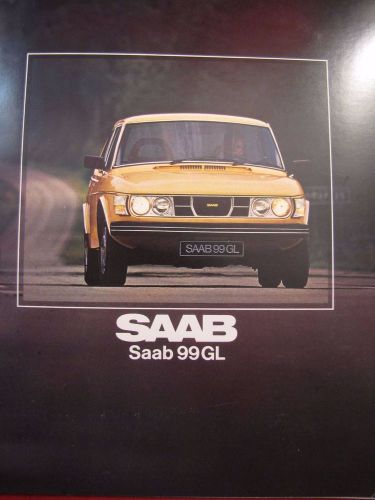 Saab original sales brochure model 99 gl 1979