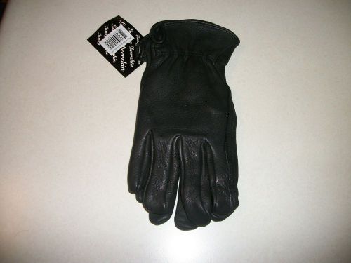 No1 grade a black womens deer skin leather gloves motorcycle bike horse ladies