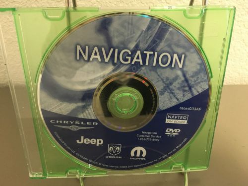2006 2007 update chrysler jeep dodge plymouth navigation dvd disc 033af